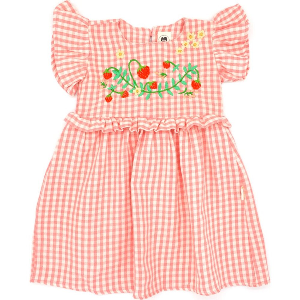 Folklore Las Ninas Cece Girl's Dress, embroidered Strawberries Size 2T